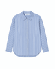Hepburn Long Sleeve Shirt - Blue Classic Stripe